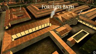 Animation of ancient Roman Fort in Caerleon Wales [upl. by Saticilef]