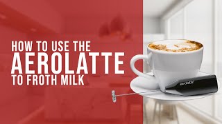 How To Use the AeroLatte To Froth Milk [upl. by Ahsakat508]