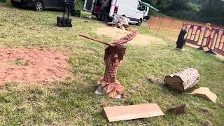 A fabulous range of wooden sculpture at Caerleon festival 2024 [upl. by Mad]