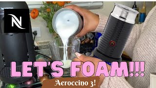 How To Foam Milk With Aeroccino 3 Make Coffee With Foam Tips amp Tricks  Easy Foamed Latte Recipe [upl. by Maltzman615]