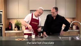 How to make a hot chocolate using an aerolatte milk frother [upl. by Annig]