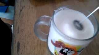 Aerolatte Review Frothing Cold Milk In Under 1 Minute [upl. by Elesig]